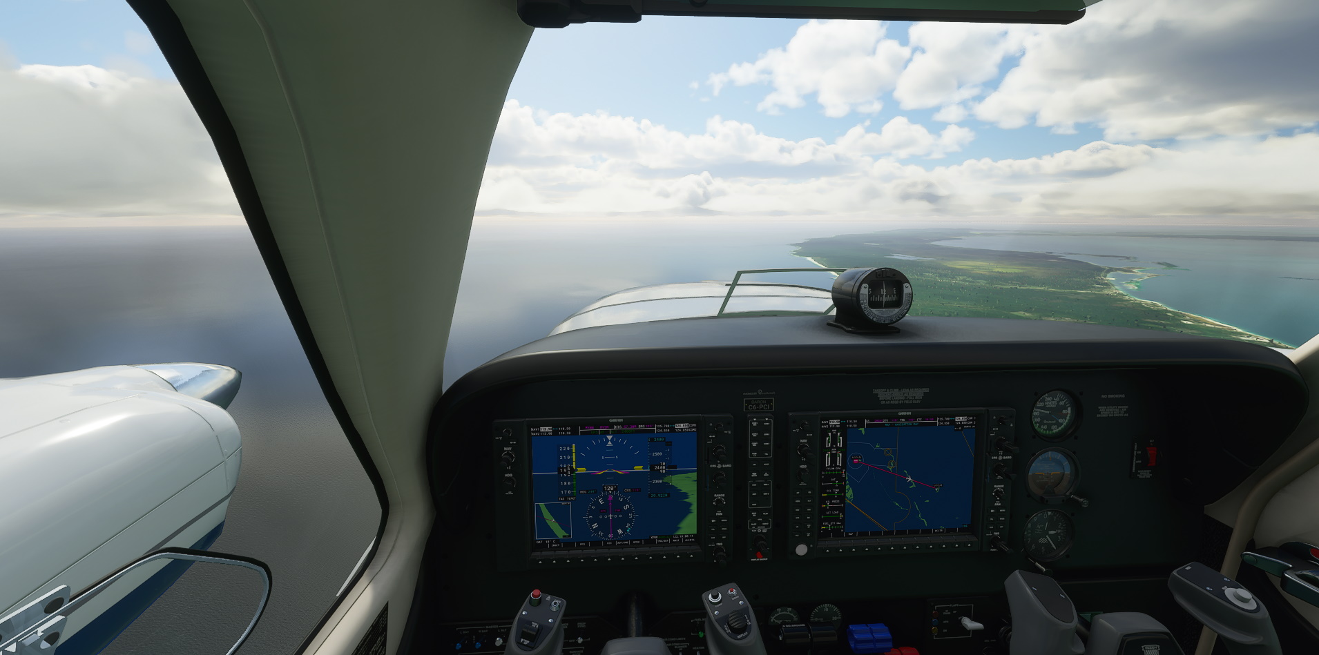 Microsoft Flight Simulator Baron Cockpit